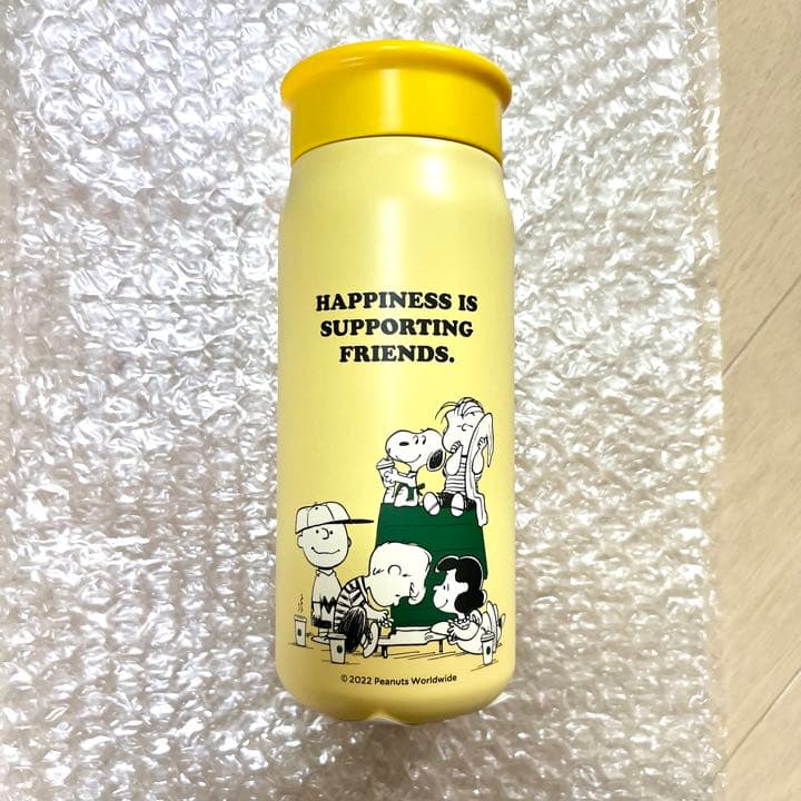 スターバックス PEANUTS ステンレスミニボトル　イエロー　355ml
