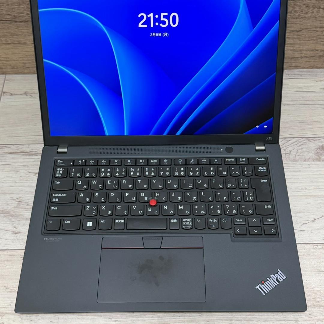高性能! ThinkPad X13Gen2 第11世代Core i5 256GB