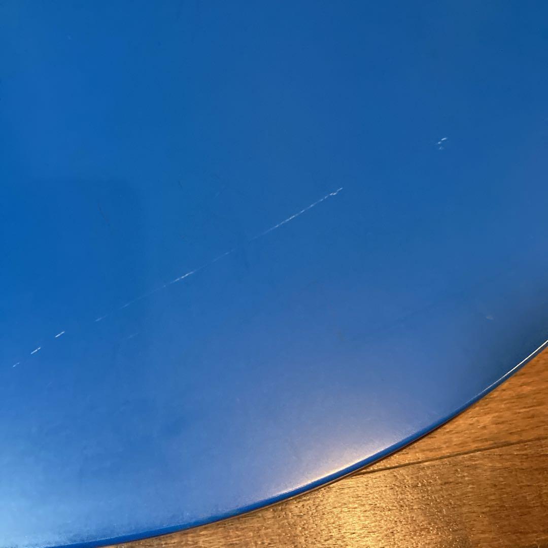 人気✨️青色 アメリカン レトロ 丸型ダイニングテーブル 76×76×31.5cm