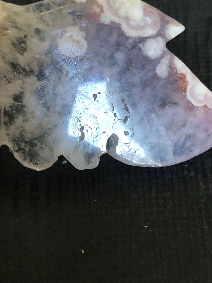 ✳レア　綺麗　蝶　高品質　ピンクアメジスト　フラワーアゲート（桜瑪瑙）天然石