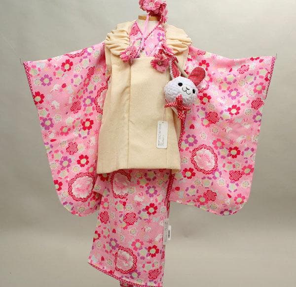 七五三 三歳 女児 被布着物フルセット JAPAN STYLE