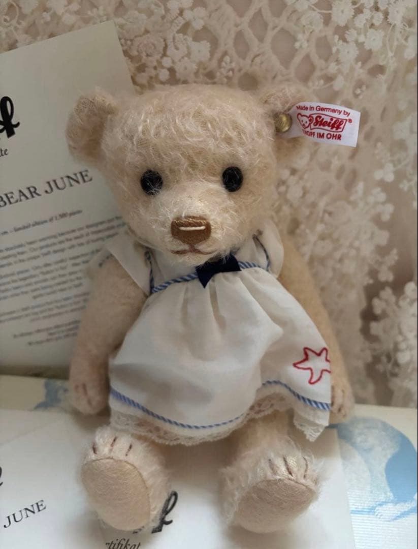 ★お値引きします★ Steiff シュタイフサマードレス　JUNE テディベア