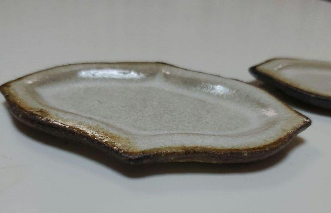 新品◼️4枚セット　藤原純さん　小皿・スプーンレスト　青