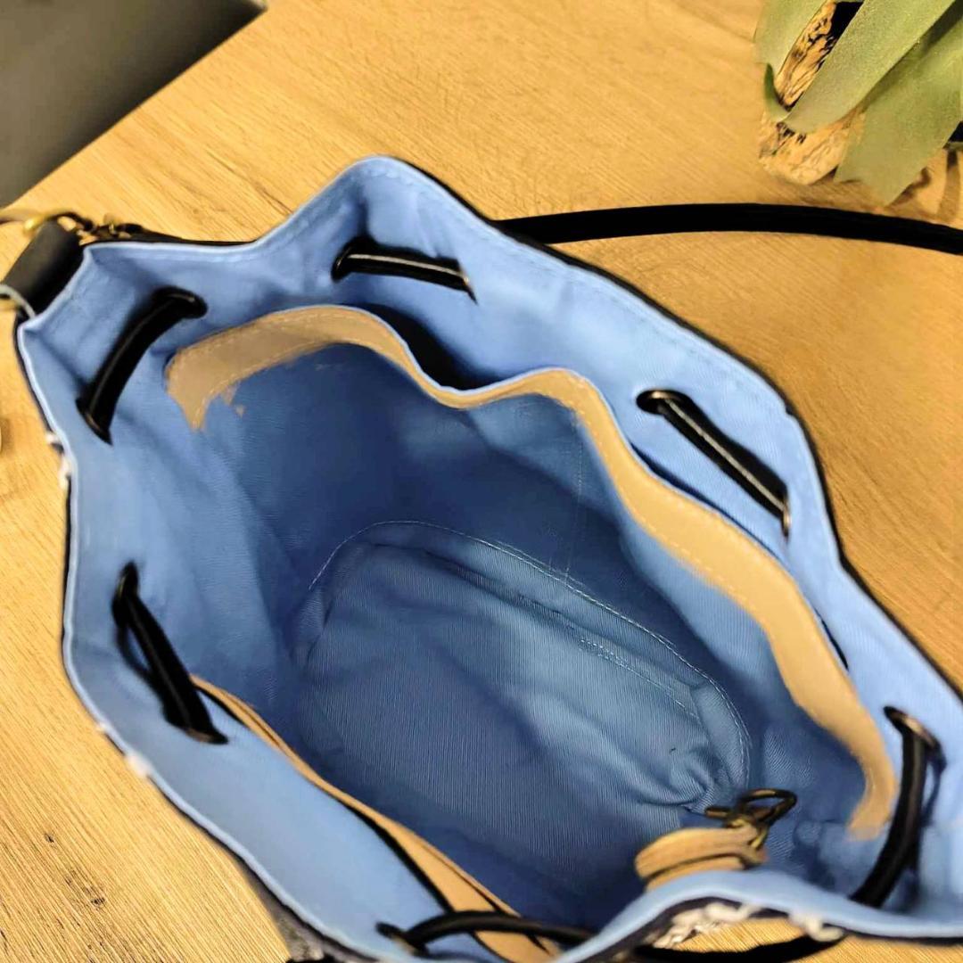 【専用】/thoroughbredサラブレットネイビー/巾着ポシェット