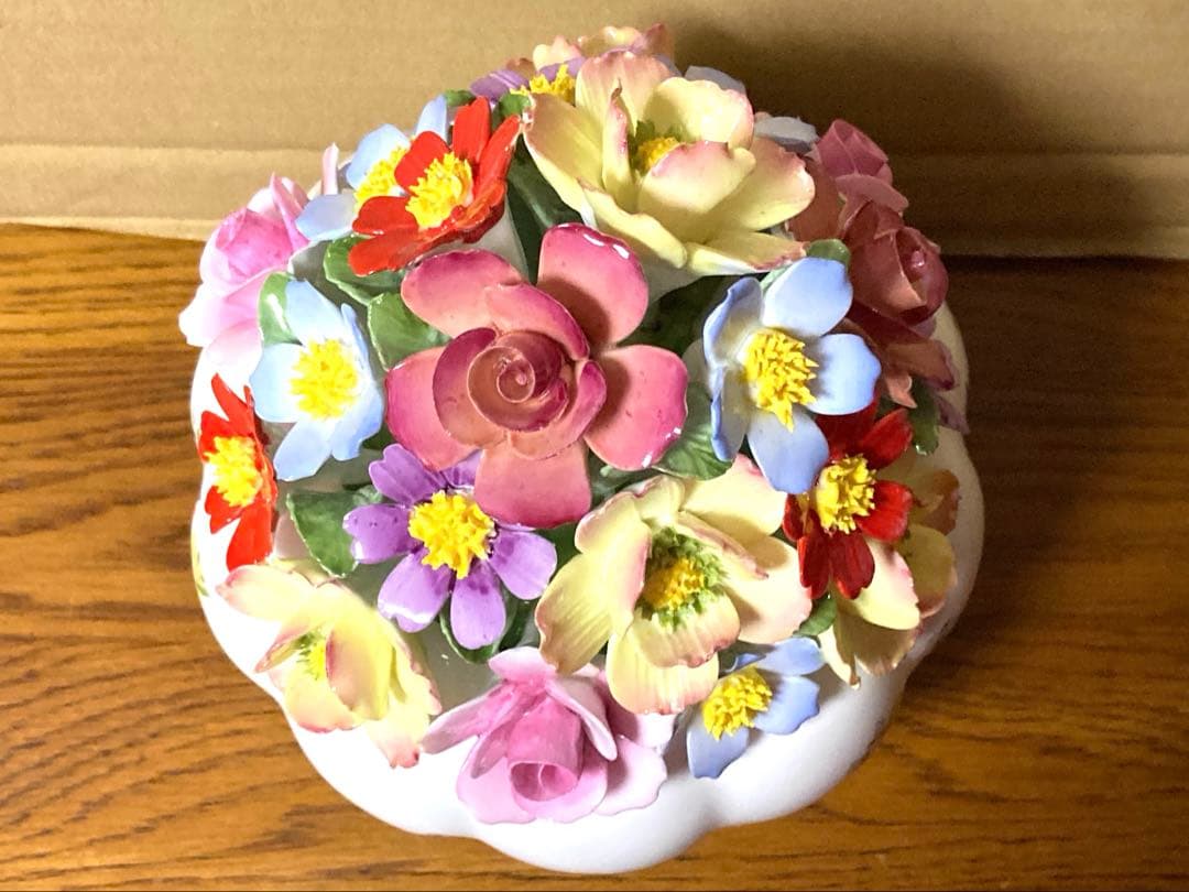 希少 Aynsley エインズレイ 陶花 FLORAL COTT GDN 当時物