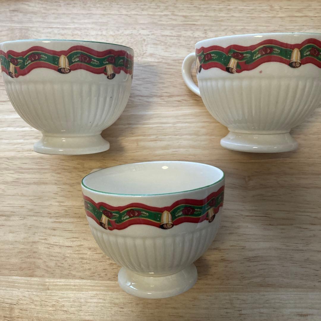 訳あり　WEDG WOOD CHRISMAS TIME プレートカップ&セット