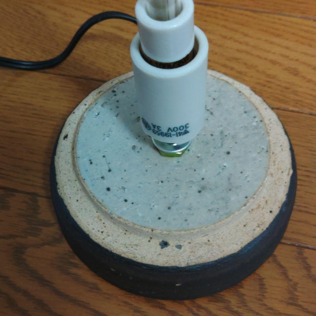 【未使用】 陶器製穴あきデザイン ライトオブジェ 【作家作品：一点物】