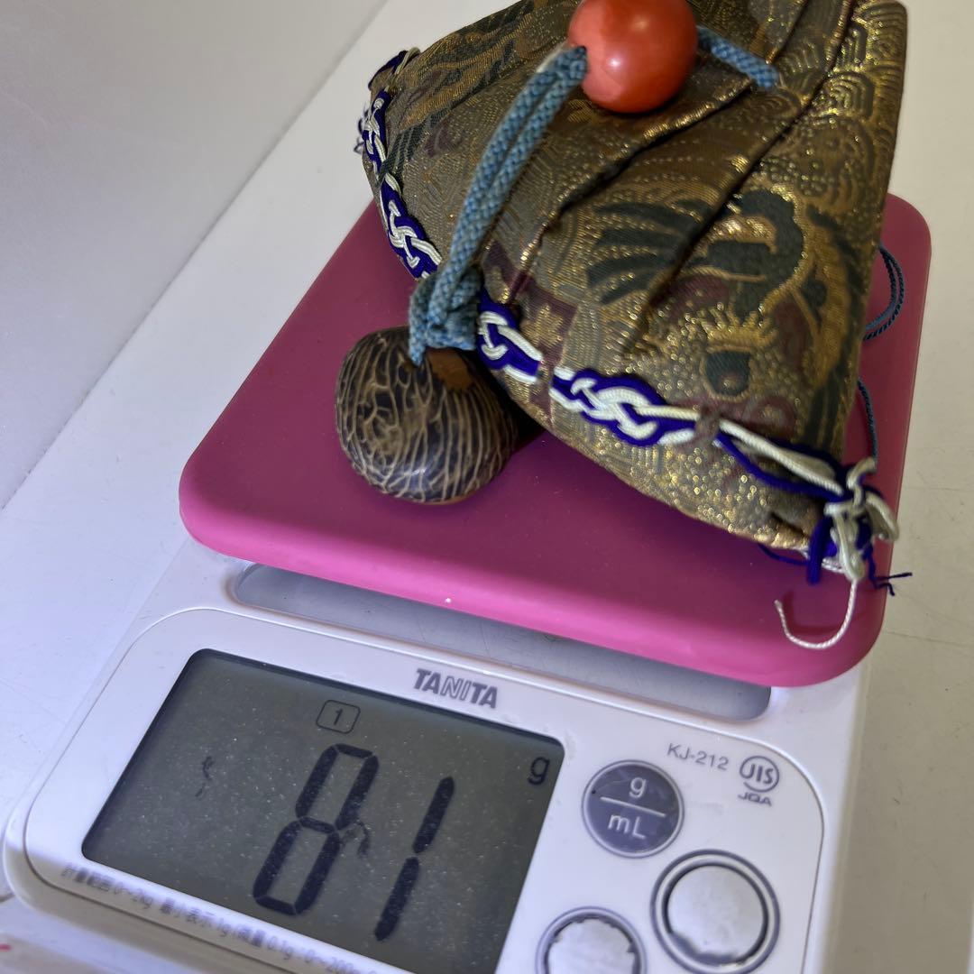 匂い袋　お多福根付　81g 東Y8-0408①タトチ