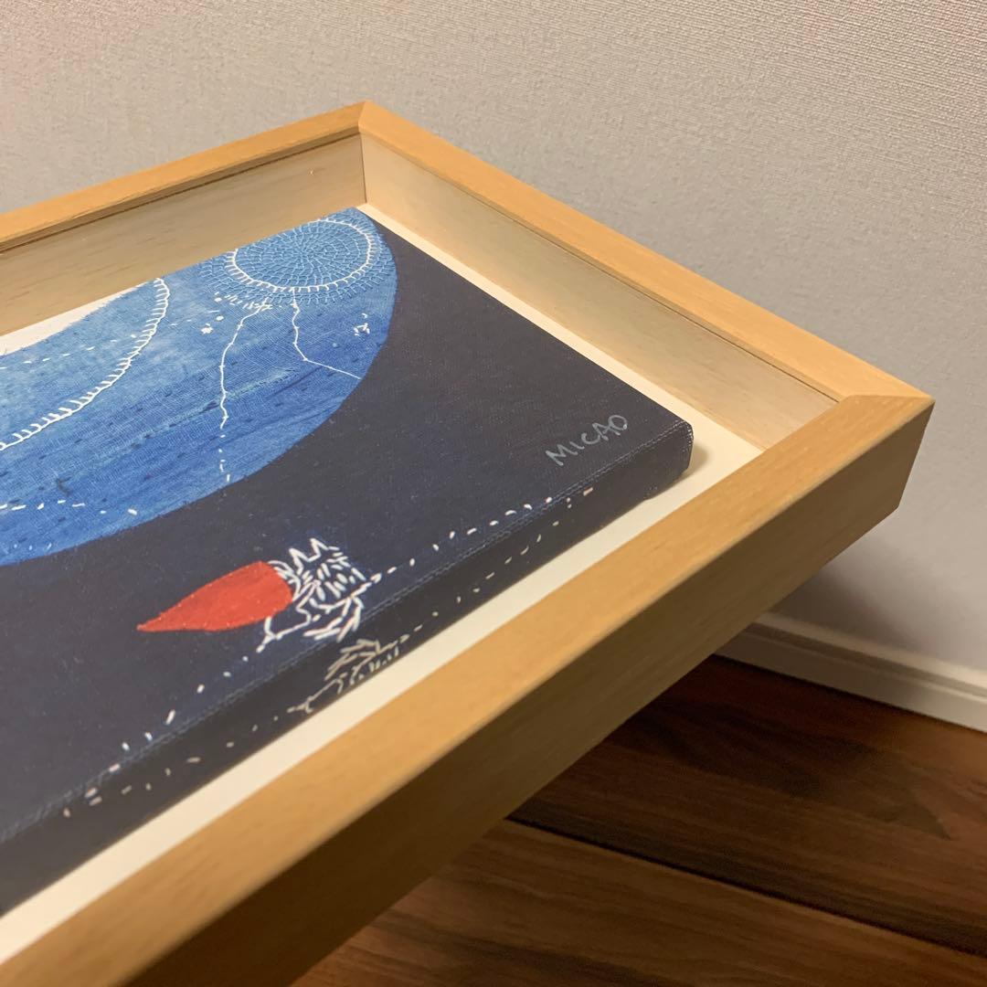 ミカオ　MICAO 「お月見」版画　絵画