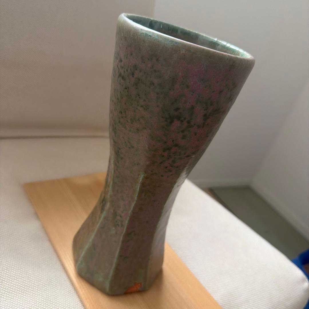 唐人窯　山本利兵衛識　花入