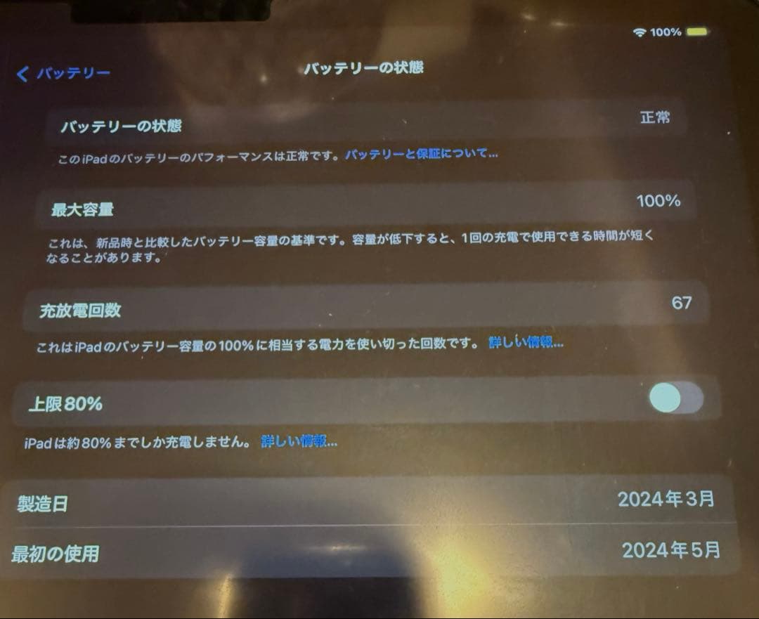 iPad Air (第6世代)11インチ256GB ブルーWi-Fi M2ペン付