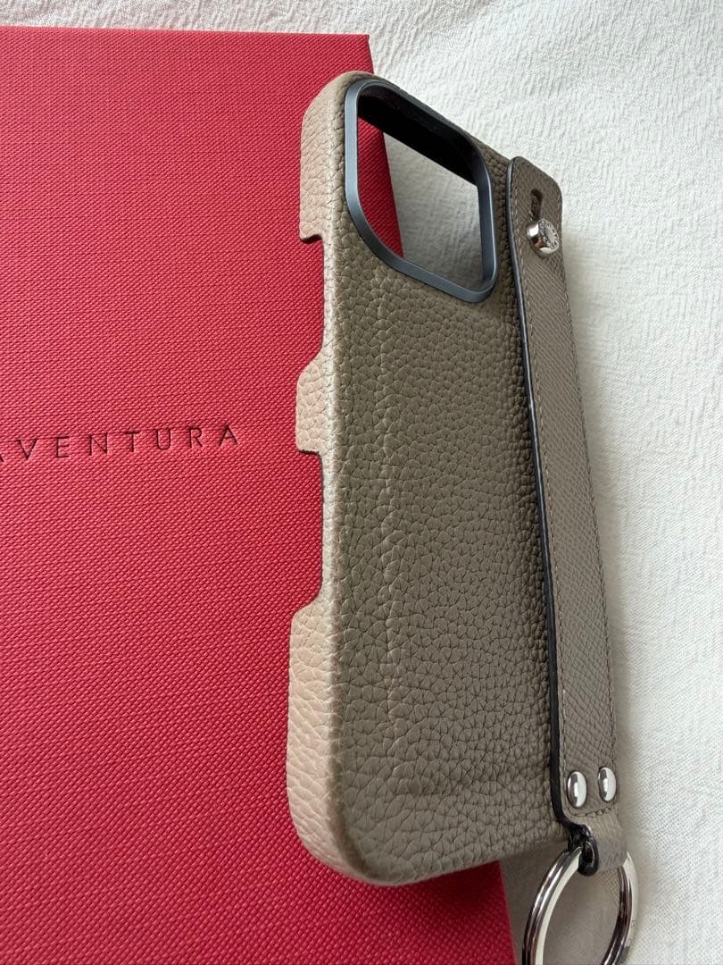 BONAVENTURA iPhone16proケース レザー グレージュ