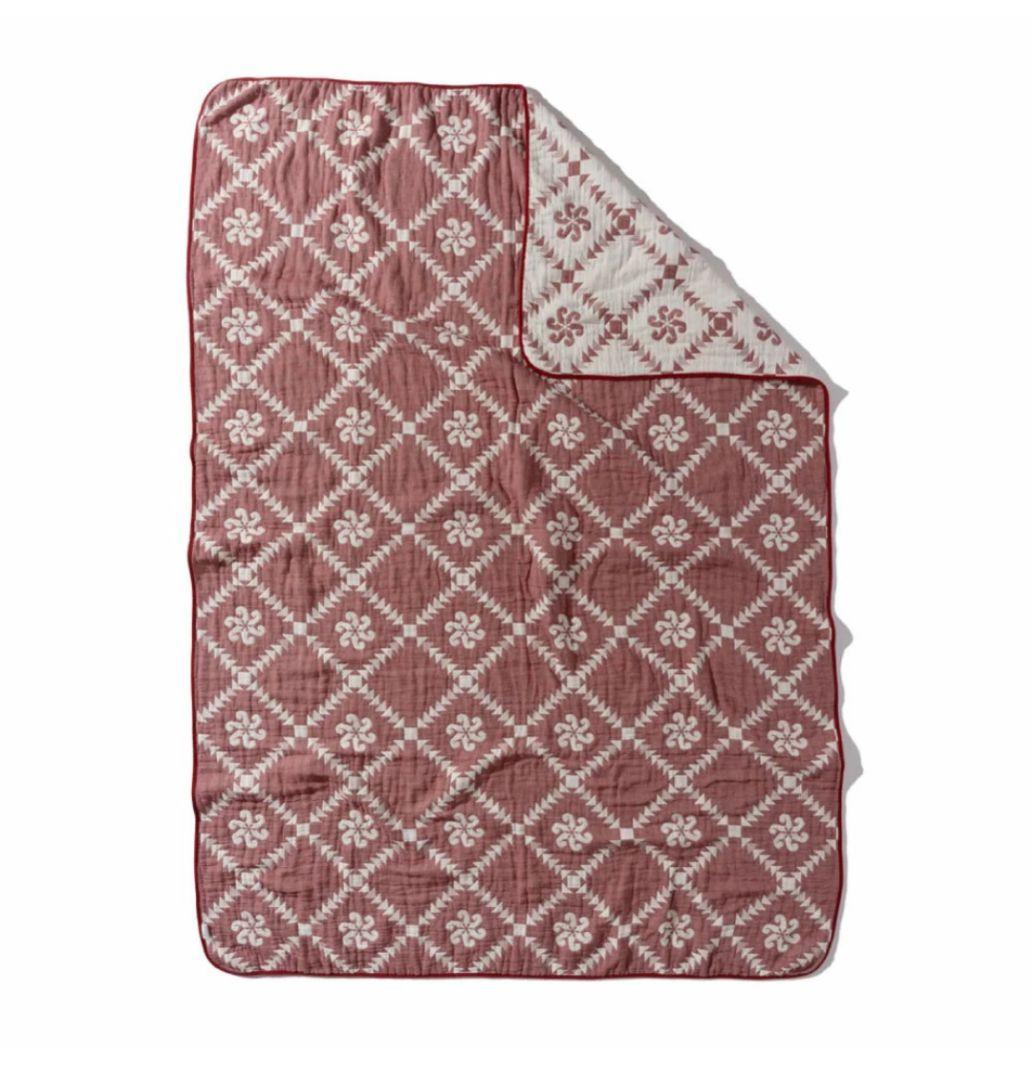 布団・毛布 BasShu Gauze Blanket RED