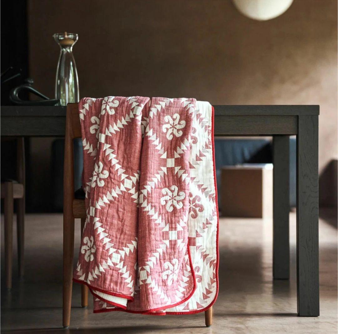 布団・毛布 BasShu Gauze Blanket RED