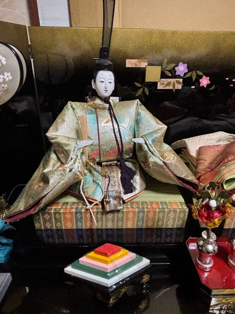 【※ルナ※】【良縁】高級ひな人形セット 親王飾り 名作 百景 十二単