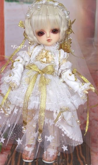 WR96 BJD　1/6 ドール 衣装 雪の天使 13点セット ハンドメイド