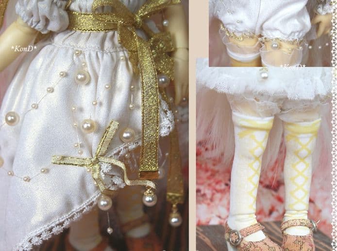 WR96 BJD　1/6 ドール 衣装 雪の天使 13点セット ハンドメイド