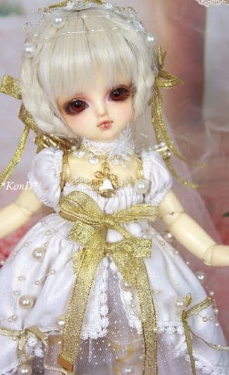 WR96 BJD　1/6 ドール 衣装 雪の天使 13点セット ハンドメイド