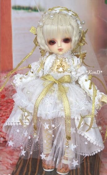WR96 BJD　1/6 ドール 衣装 雪の天使 13点セット ハンドメイド