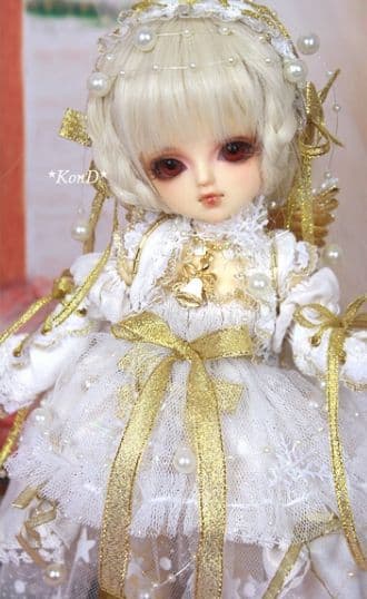 WR96 BJD　1/6 ドール 衣装 雪の天使 13点セット ハンドメイド