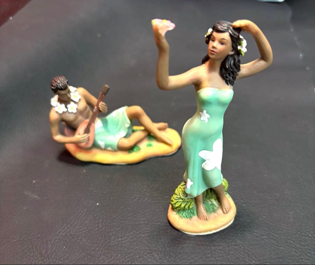 Hawaii ミニポーセリン像　ハワイアンドール　人形　ハワイ　ドール　置物