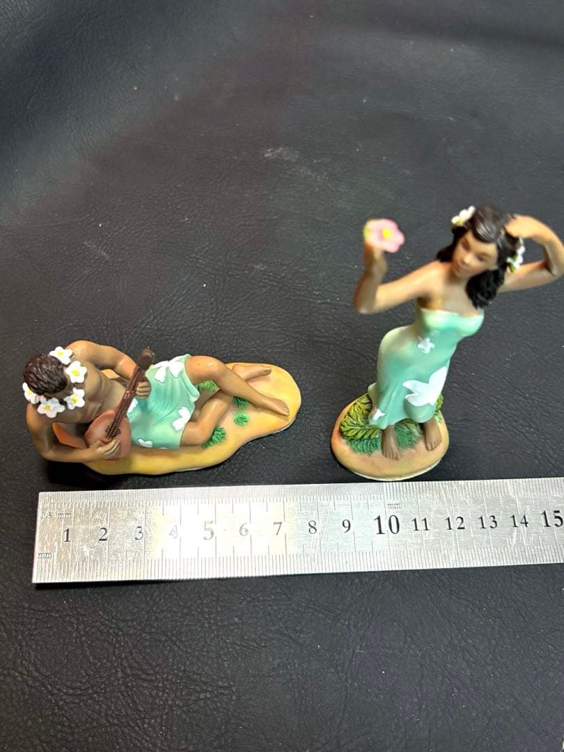 Hawaii ミニポーセリン像　ハワイアンドール　人形　ハワイ　ドール　置物