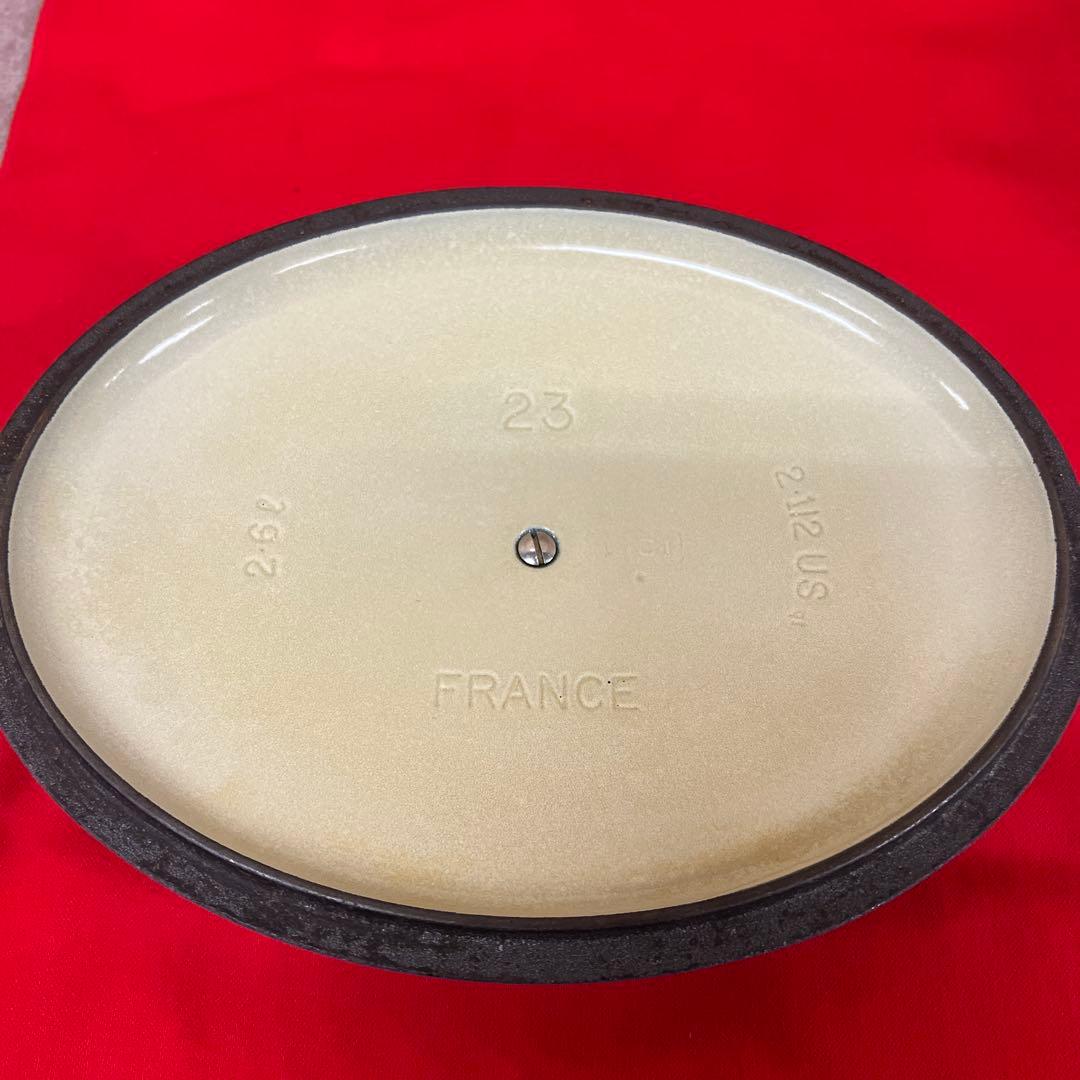 ル・クルーゼ　ココットオーバル　鍋　LE CREUSET　ブルー　23cm