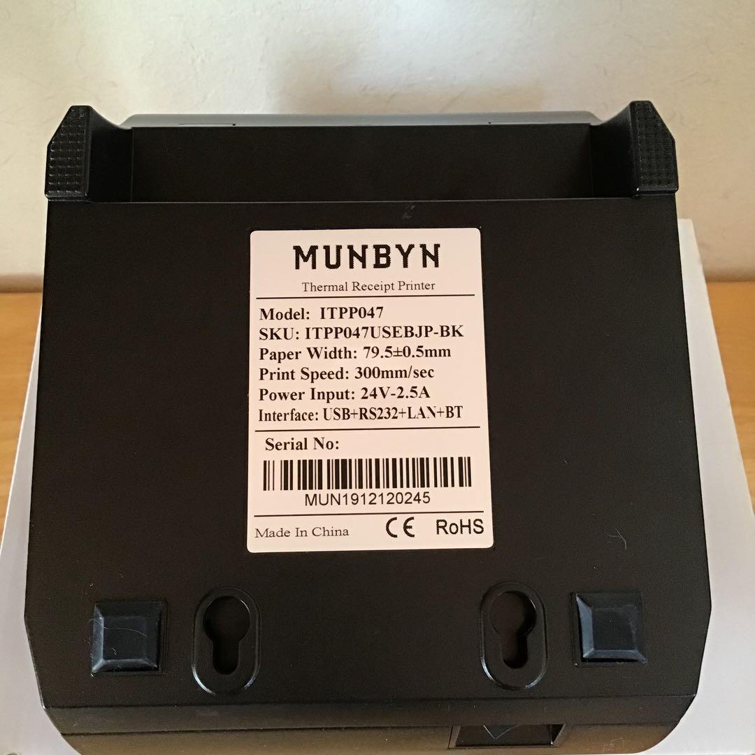 MUNBYN レシートプリンター Bluetooth対応、LAN対応