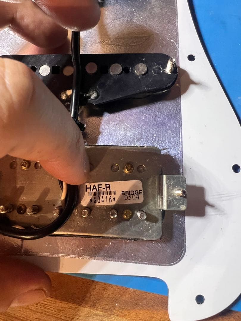 ストラトタイプ SSH虎杢 フレイムネック コイルタップ コンポーネント