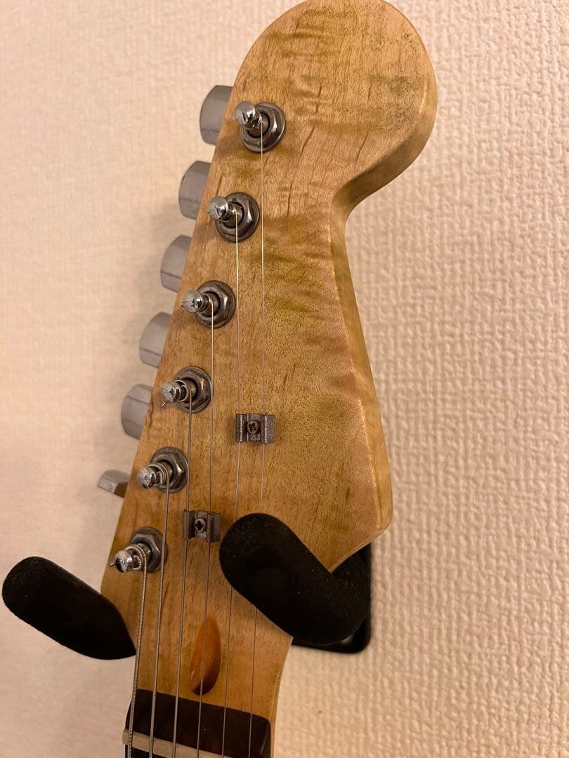ストラトタイプ SSH虎杢 フレイムネック コイルタップ コンポーネント