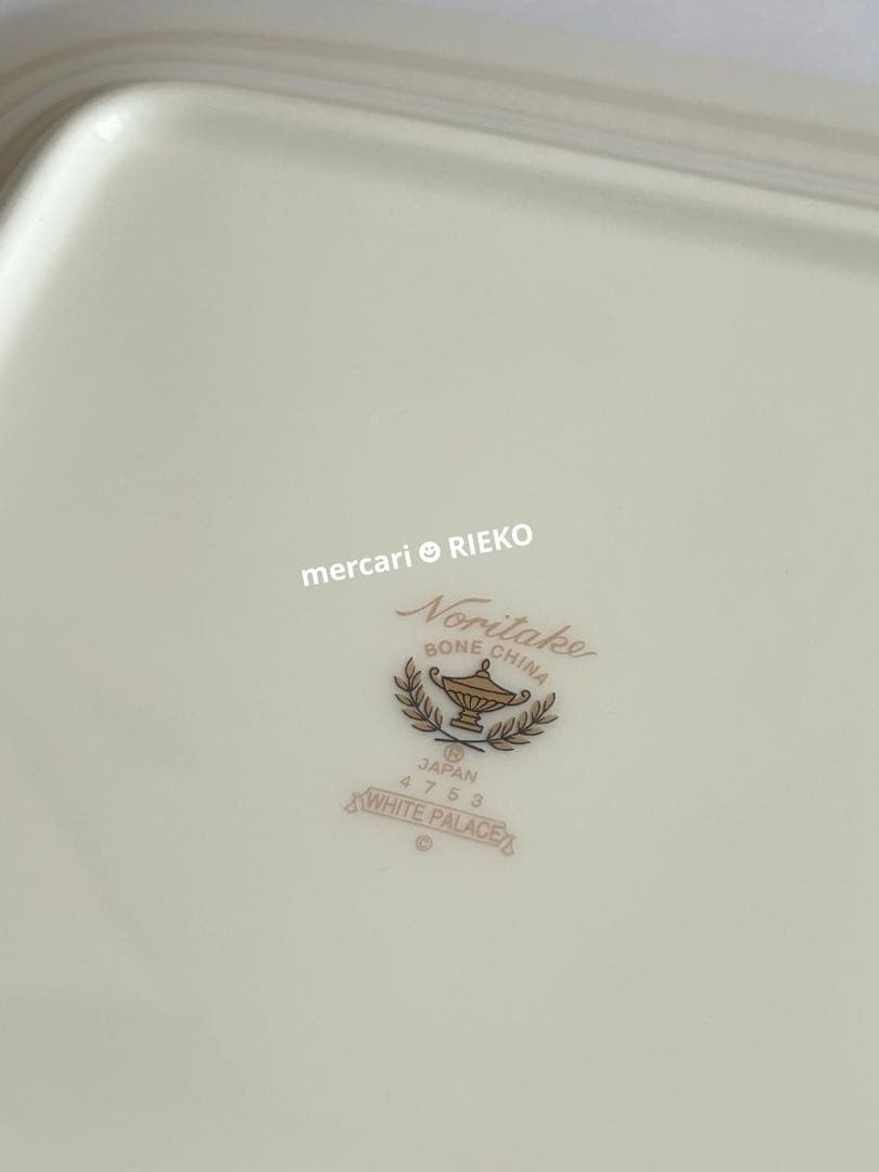 ノリタケ　大皿　ホワイトパレス スクエアプレート　28cm