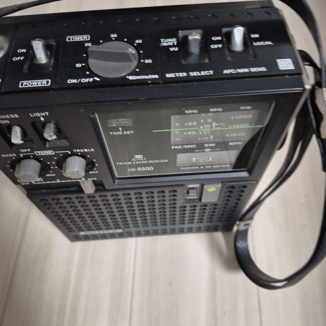 SONYスカイセンサー ICFー5500ーAMFM短波バント　RECEIVER