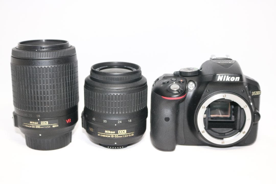 望遠レンズセット⭐人気モデル Nikon D5300⭐高機能 初心者 一眼レフ