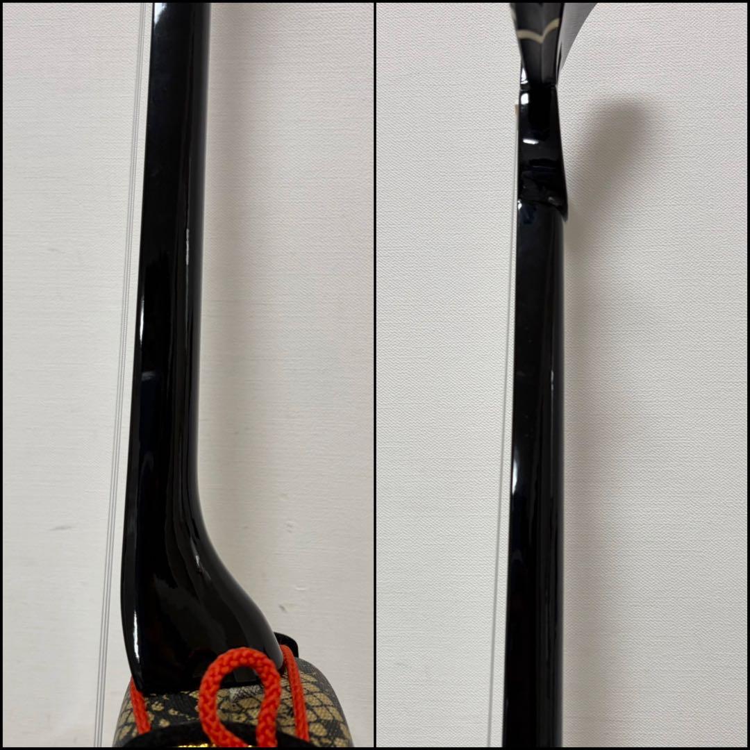 ★美品★ 沖縄三線 蛇柄　人工革　三味線 胴巻き 和楽器