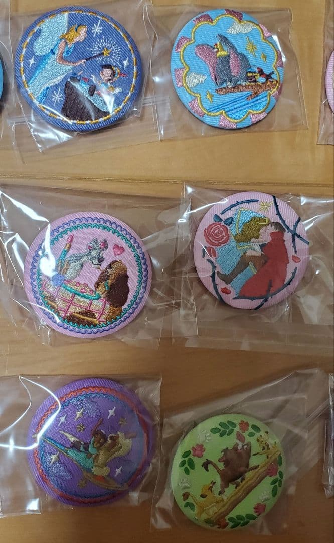 き*み様 ディズニー刺繍缶バッジ 15個セット フルコンプリート