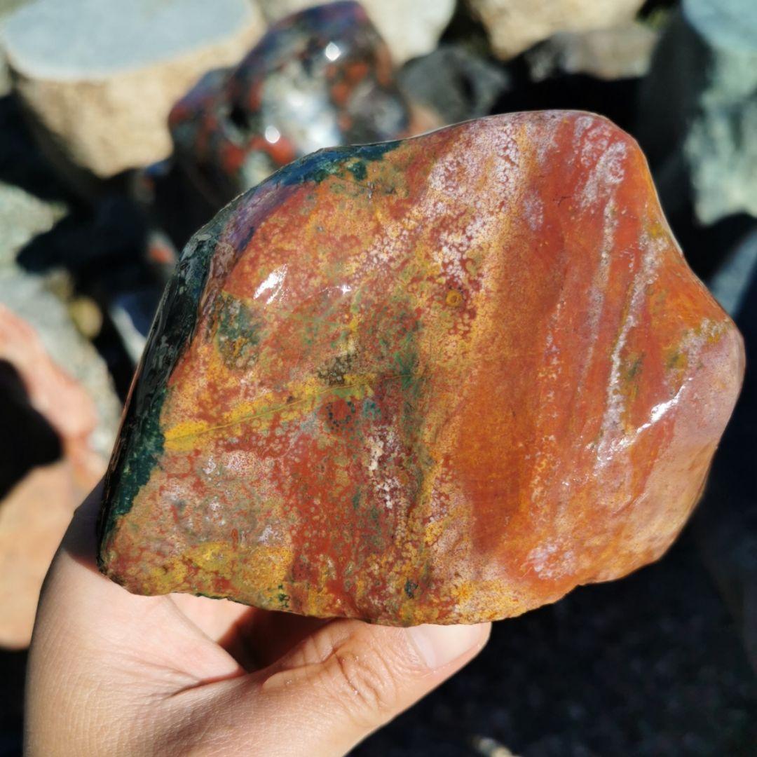 ファンシージャスパー　1056グラム　鑑賞石　石　原石　宝石　鉱物