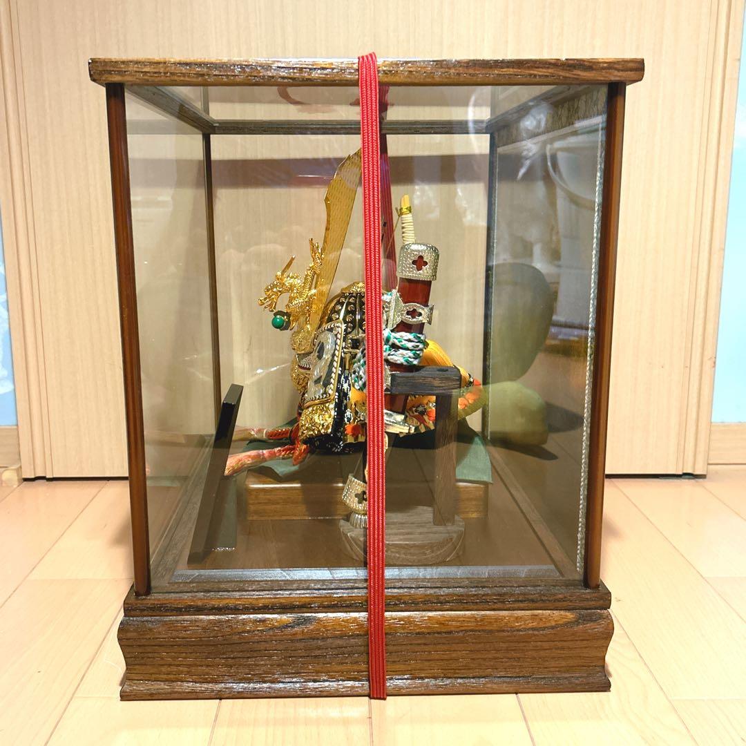 五月人形 兜飾り　寿慶　ケース付き