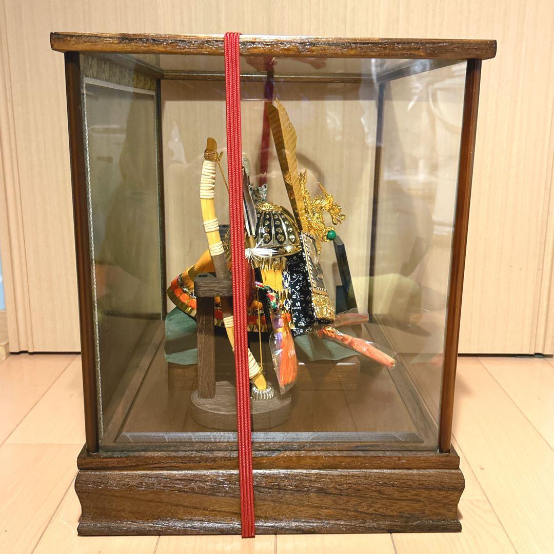 五月人形 兜飾り　寿慶　ケース付き