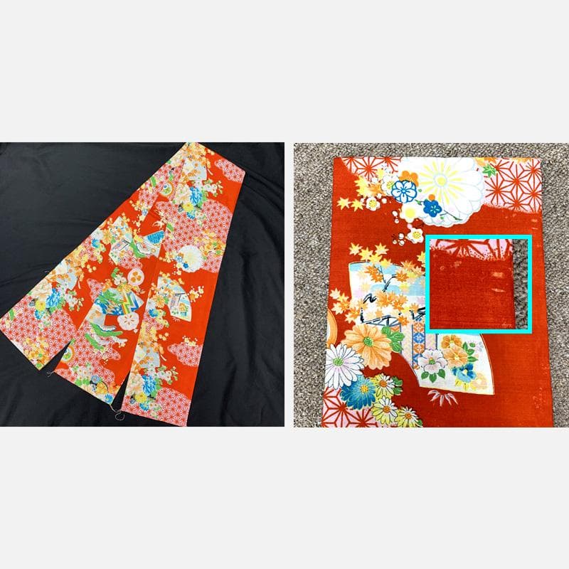 601ag6□七五三 三歳 セミアンティーク女児 着物&帯 鶴 白□美品
