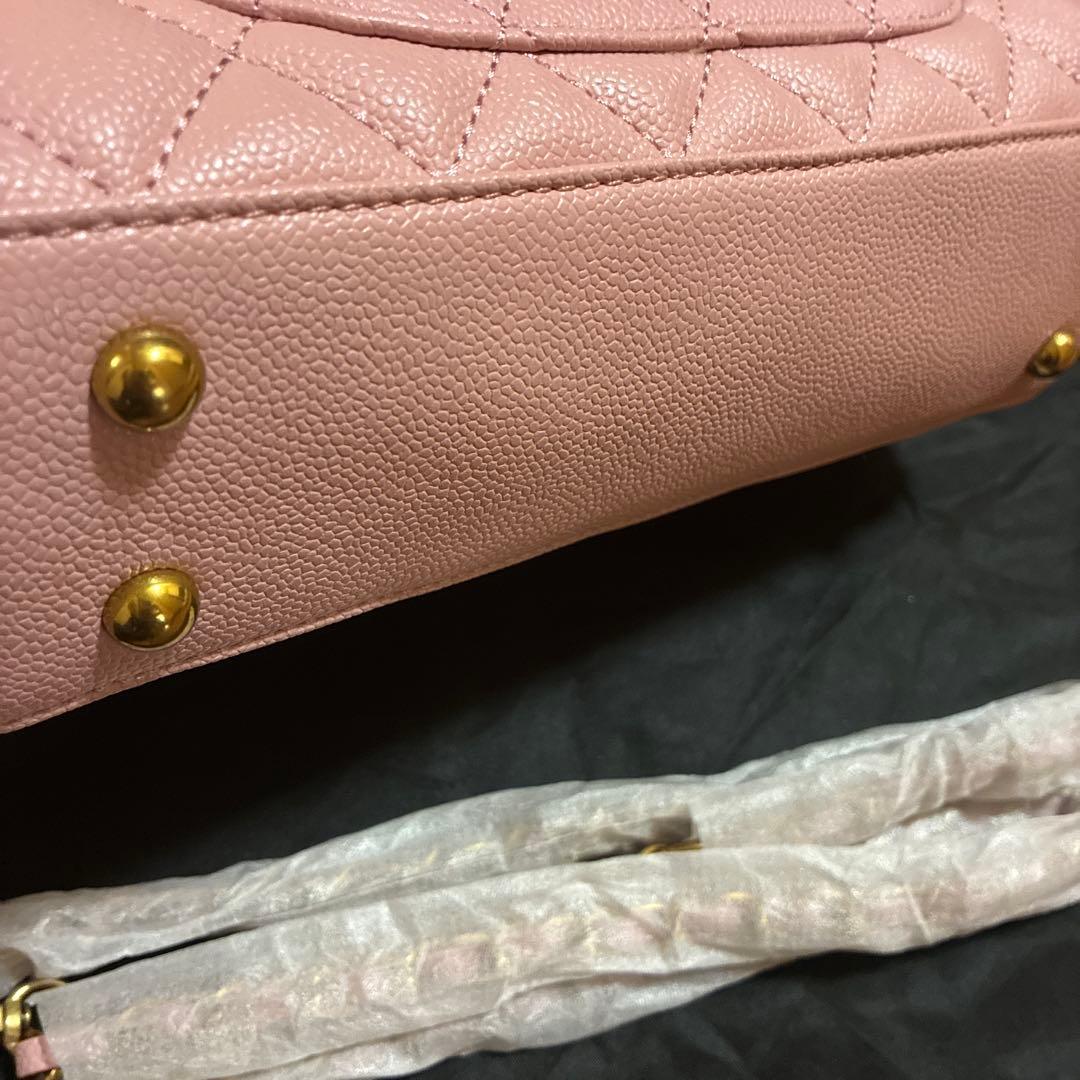 ピンク キルティング ボストンショルダーバッグ