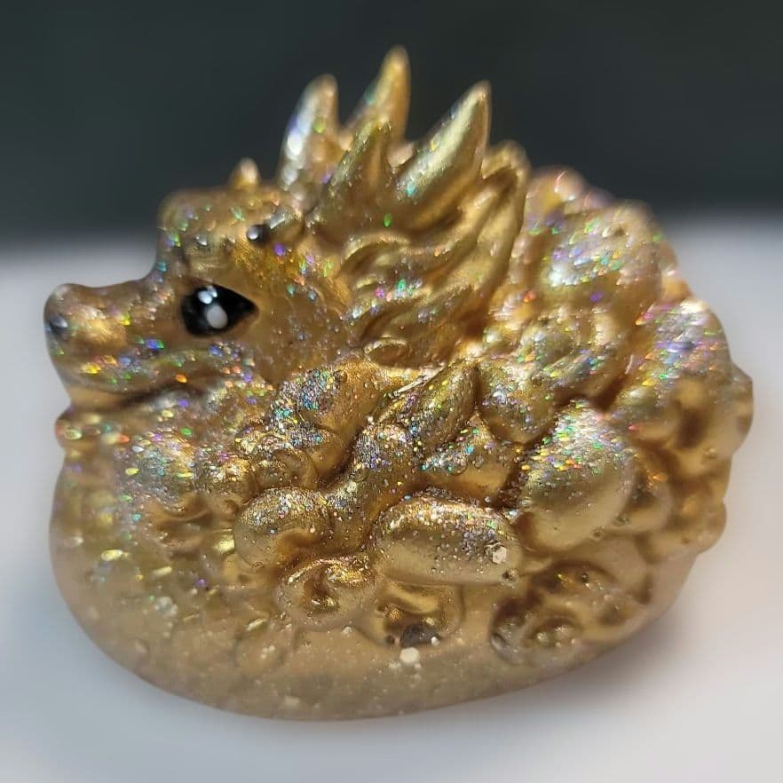 445オルゴナイト神獣九尾の狐 金運 仕事アップ 魔除け邪気祓い 幸運