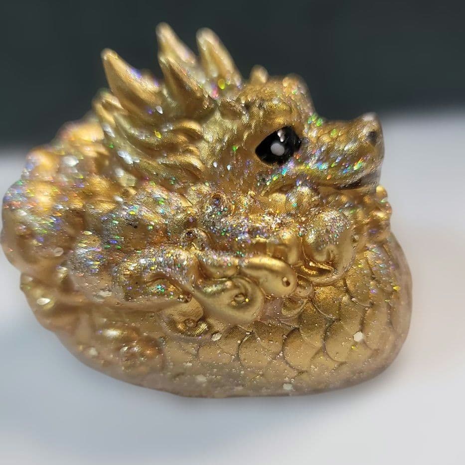 445オルゴナイト神獣九尾の狐 金運 仕事アップ 魔除け邪気祓い 幸運