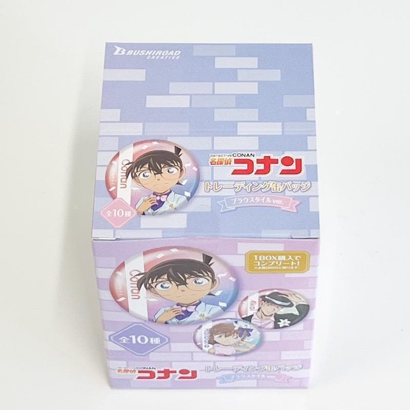 【新品未開封】名探偵コナン トレーディング 缶バッジ ブラウスタイル 1BOX