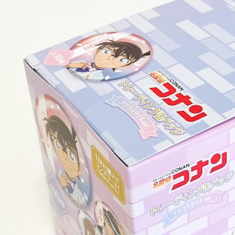 【新品未開封】名探偵コナン トレーディング 缶バッジ ブラウスタイル 1BOX