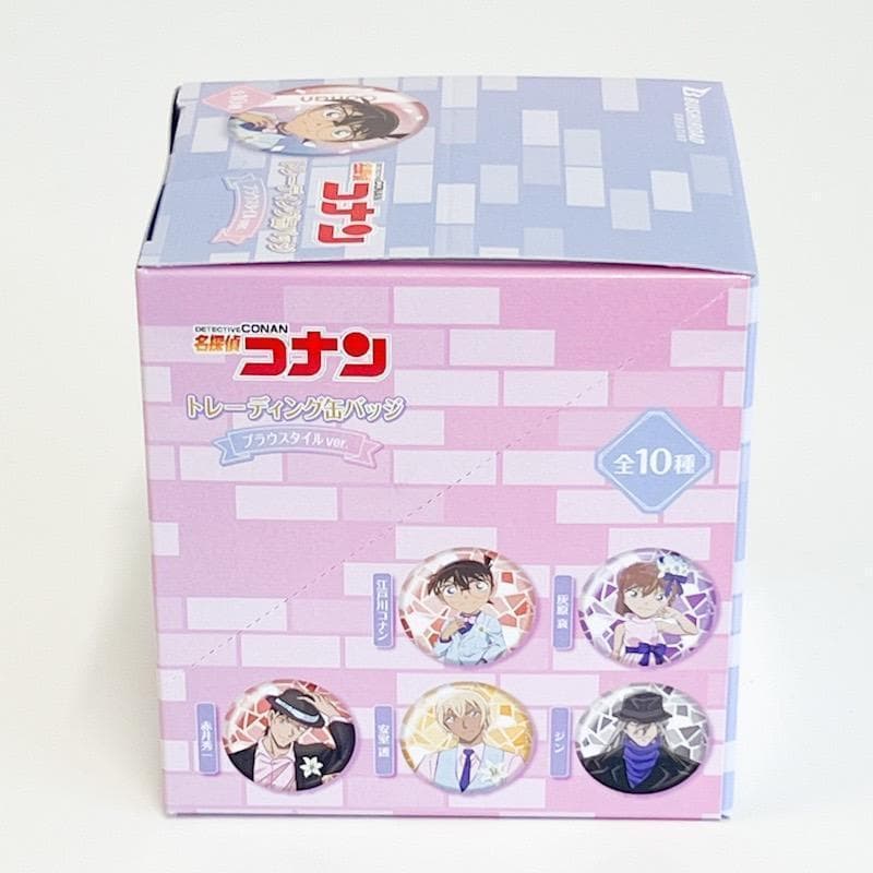 【新品未開封】名探偵コナン トレーディング 缶バッジ ブラウスタイル 1BOX