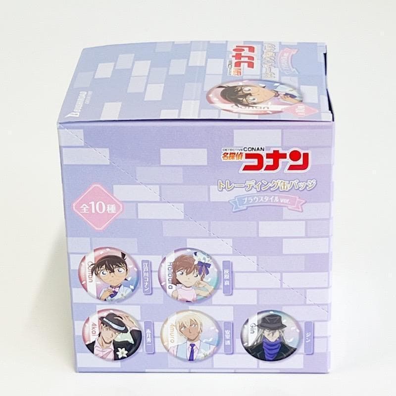 【新品未開封】名探偵コナン トレーディング 缶バッジ ブラウスタイル 1BOX