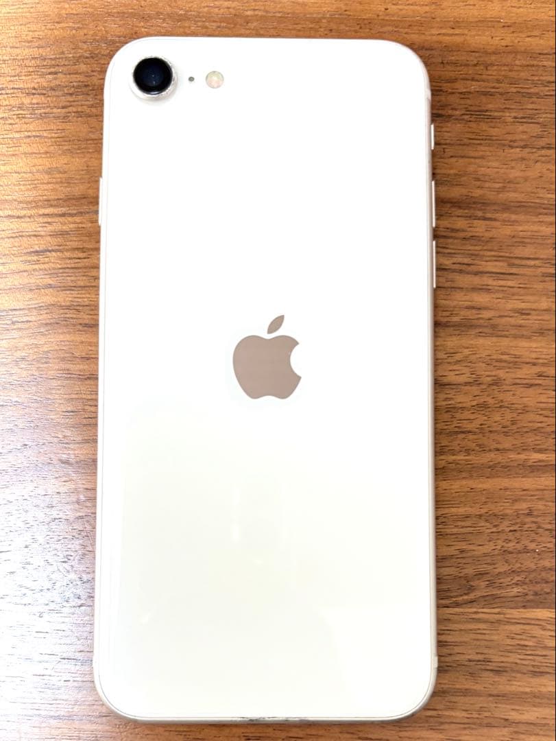 iPhone SE3 64GB 白 SIMフリー 87% 画面ひび