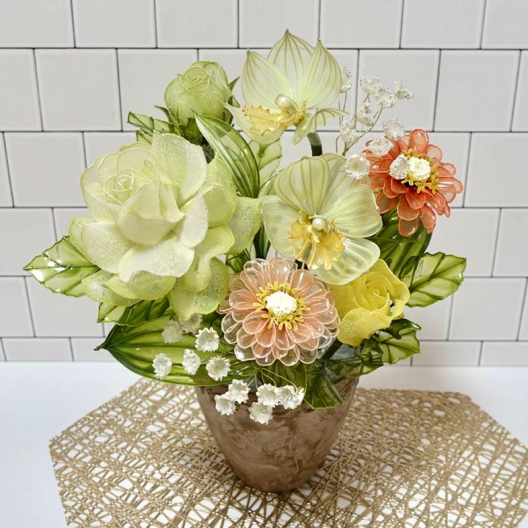 アメリカンフラワー（バラ、シンビジウム）ディップフラワー