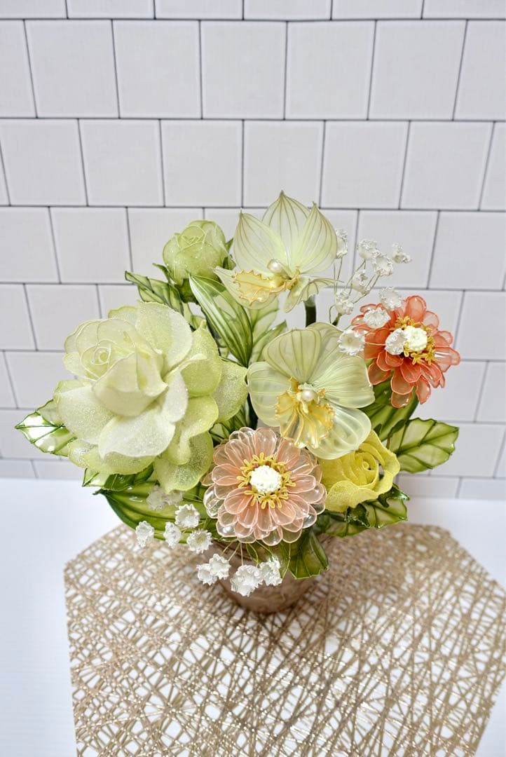 アメリカンフラワー（バラ、シンビジウム）ディップフラワー