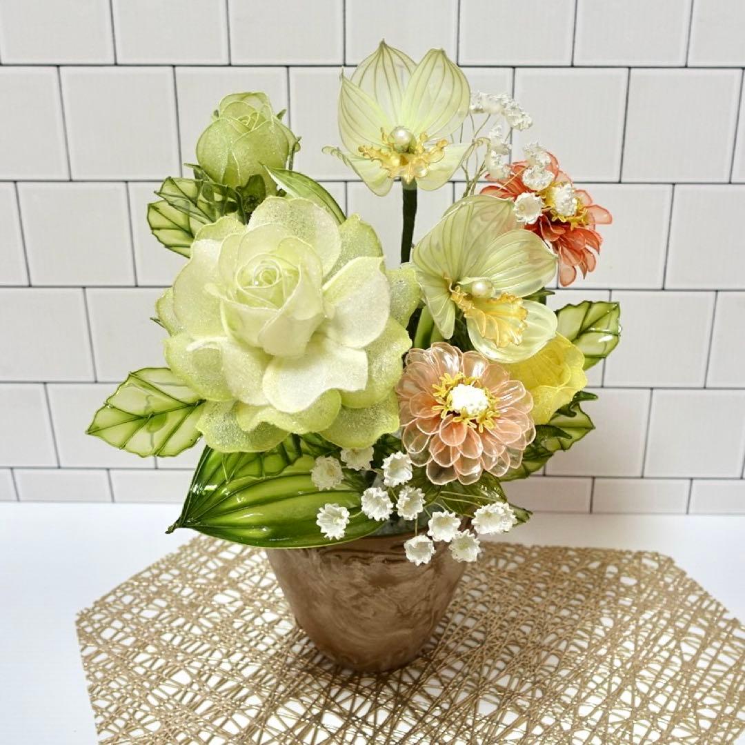 アメリカンフラワー（バラ、シンビジウム）ディップフラワー